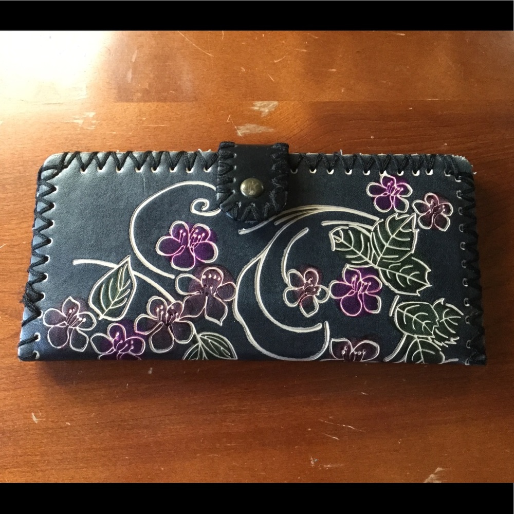 Tooled Leather Wallet